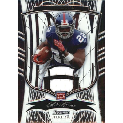 2009 Bowman Sterling #173A Andre Brown JSY/749 RC