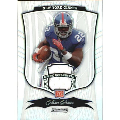 2009 Bowman Sterling Refractors #173A Andre Brown JSY