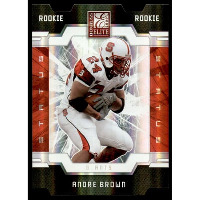 2009 Donruss Elite Status #105 Andre Brown/24