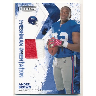 2009 Donruss Rookies and Stars Freshman Orientation Materials Jerseys Prime #10 Andre Brown