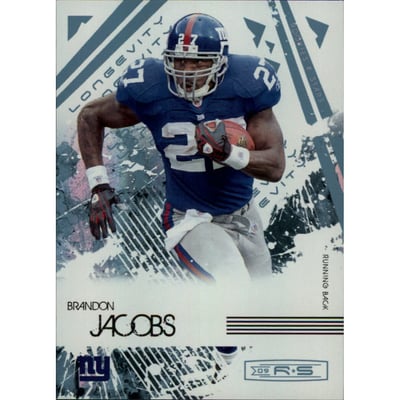 2009 Donruss Rookies and Stars Longevity Parallel Platinum #64 Brandon Jacobs