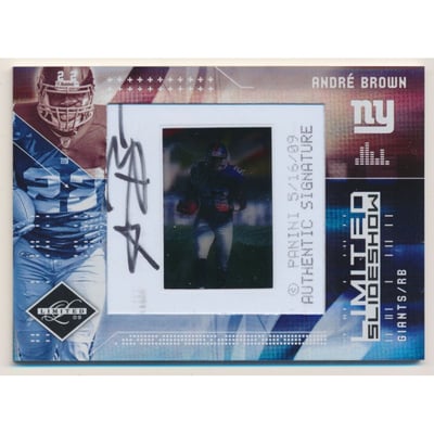 2009 Limited Slideshow Autographs #6 Andre Brown