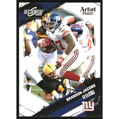 2009 Score Inscriptions Artist's Proof #193 Brandon Jacobs