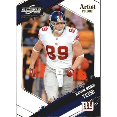 2009 Score Inscriptions Artist's Proof #199 Kevin Boss