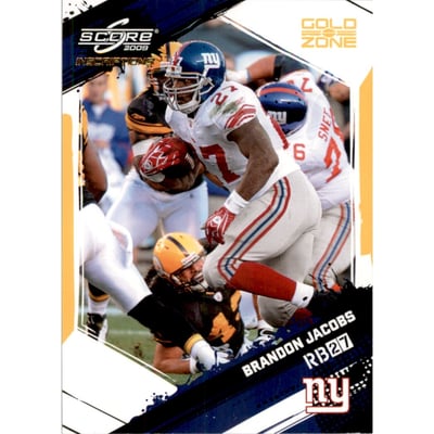 2009 Score Inscriptions Gold Zone #193 Brandon Jacobs