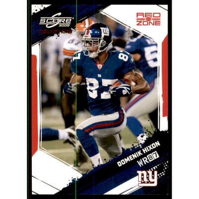 2009 Score Inscriptions Red Zone #195 Domenik Hixon