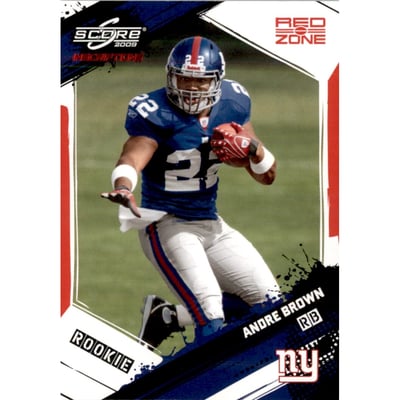 2009 Score Inscriptions Red Zone #306 Andre Brown
