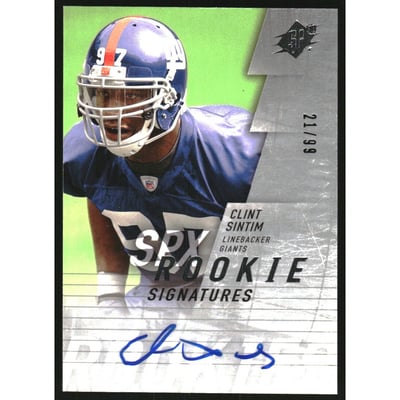 2009 SPx Rookies Silver #144 Clint Sintim AU