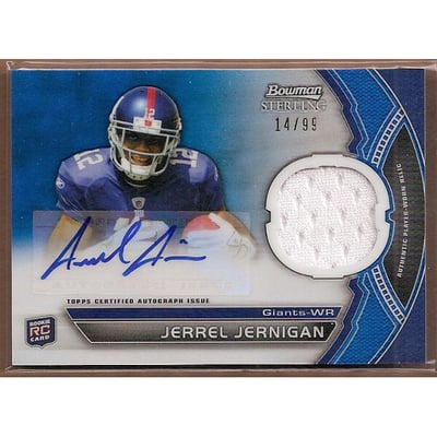 2011 Bowman Sterling Blue Refractors #BSARJJE Jerrel Jernigan JSY AU