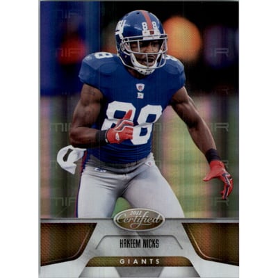 2011 Certified Mirror Gold #99 Hakeem Nicks