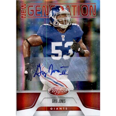 2011 Certified Mirror Red Signatures #183 Greg Jones/250