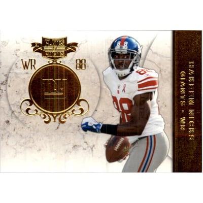 2011 Panini Plates and Patches Gold #97 Hakeem Nicks