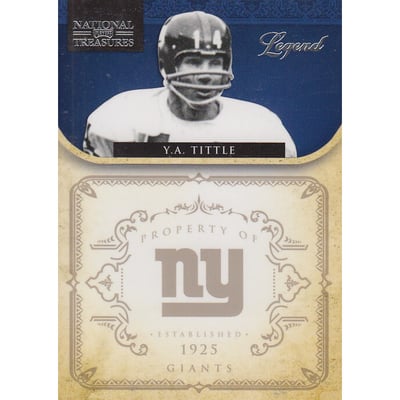 2011 Playoff National Treasures #200 Y.A. Tittle
