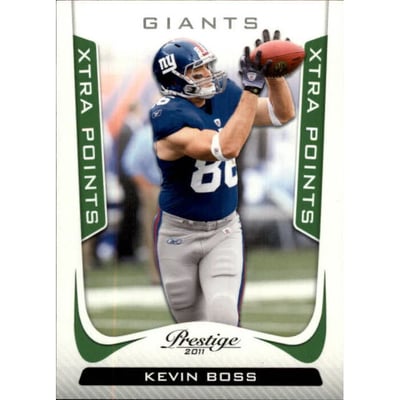 2011 Prestige Xtra Points Green #132 Kevin Boss