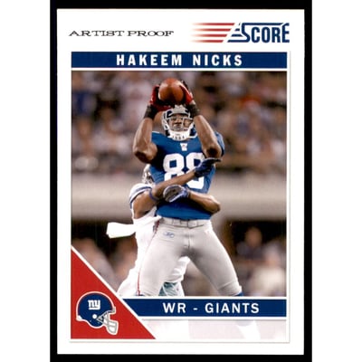 2011 Score Artist's Proof #191 Hakeem Nicks