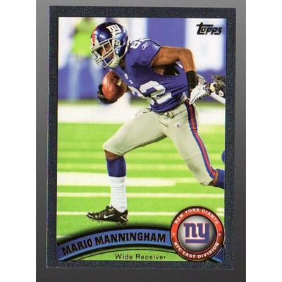 2011 Topps Black #162 Mario Manningham