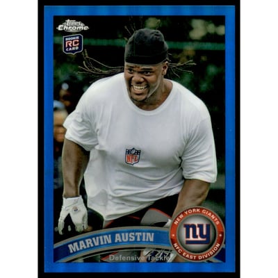 2011 Topps Chrome Blue Refractors #171 Marvin Austin