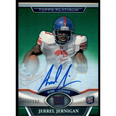 2011 Topps Platinum Rookie Autographs Green Refractors #105 Jerrel Jernigan