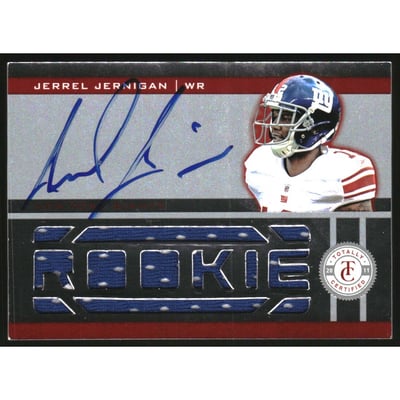 2011 Totally Certified Freshman Fabric Signatures Red #217 Jerrel Jernigan JSY AU/300
