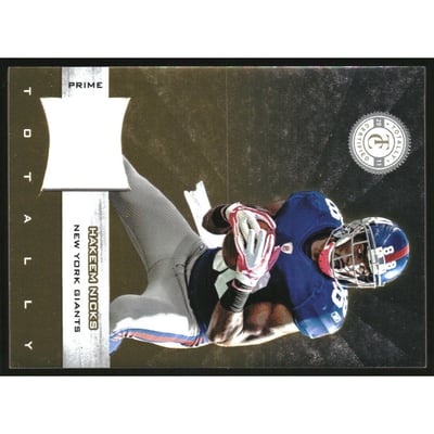 2011 Totally Certified Gold Materials Prime #54 Hakeem Nicks/49