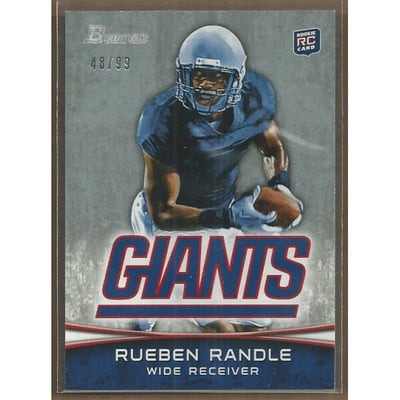 2012 Bowman Silver #182 Rueben Randle