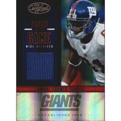 2012 Certified Fabric of the Game #44 Amani Toomer/199
