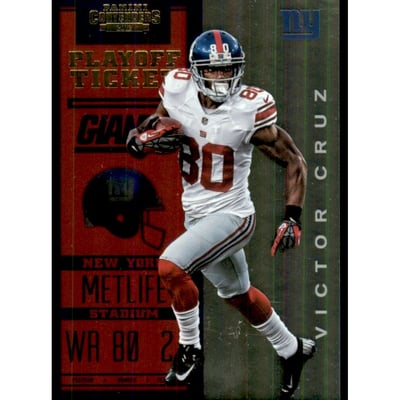 2012 Panini Contenders Playoff Ticket #65 Victor Cruz
