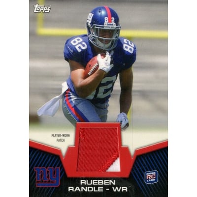 2012 Topps Rookie Patch #RPRR Rueben Randle