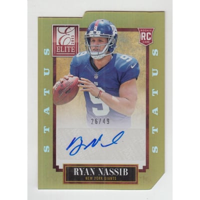 2013 Elite Status Autographs Gold #181 Ryan Nassib/49