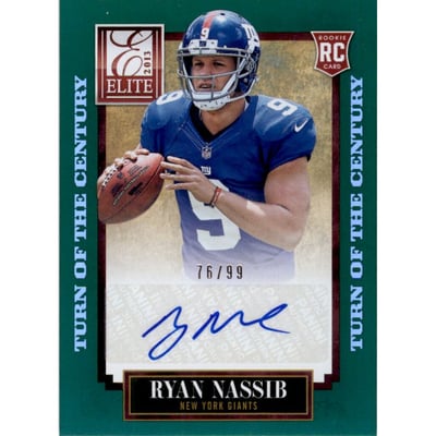 2013 Elite Turn of the Century Autographs #181 Ryan Nassib/99