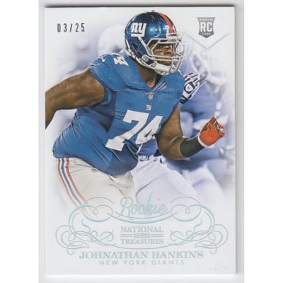 2013 Panini National Treasures Century Silver #169 Johnathan Hankins