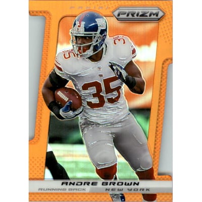 2013 Panini Prizm Prizms Orange Die Cut #163 Andre Brown