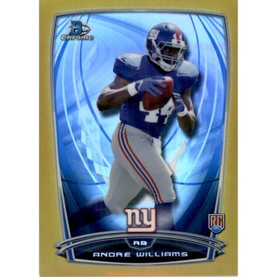 2014 Bowman Chrome Gold Refractors #185 Andre Williams