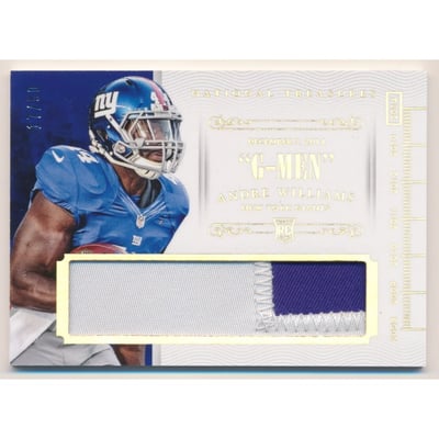 2014 Panini National Treasures Timeline Materials Team Nicknames Prime #7 Andre Williams/50