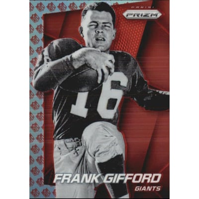 2014 Panini Prizm Prizms NFL Shield #53 Frank Gifford