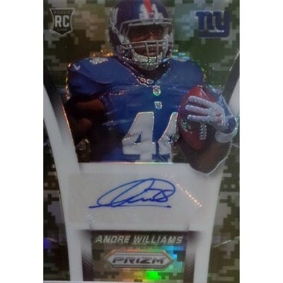 2014 Panini Prizm Rookie Autographs Prizms Camo #ARAW Andre Williams/200