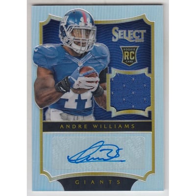 2014 Select Prizm #219 Andre Williams JSY AU/49