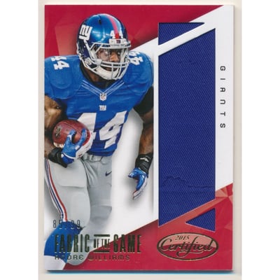 2015 Certified Fabric of the Game #FOTGAW Andre Williams/99