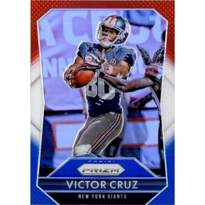 2015 Panini Prizm Prizms Red White and Blue #41 Victor Cruz