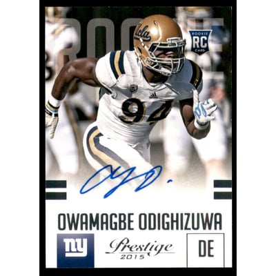 2015 Prestige Rookie Autographs #274 Owamagbe Odighizuwa