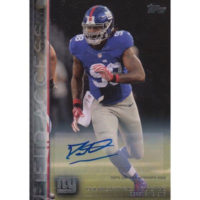 2015 Topps Field Access Autographs #86 Damontre Moore