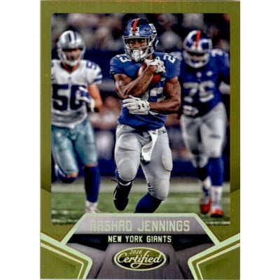 2016 Certified Mirror Gold #77 Rashad Jennings