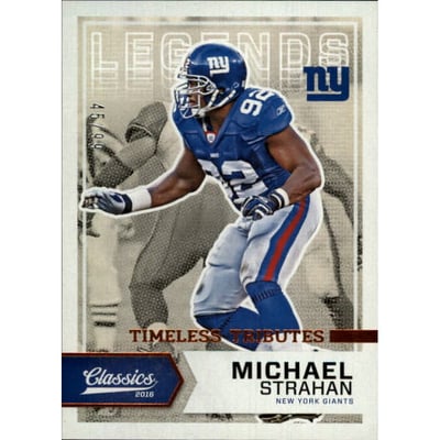 2016 Classics Timeless Tributes Bronze #101 Michael Strahan