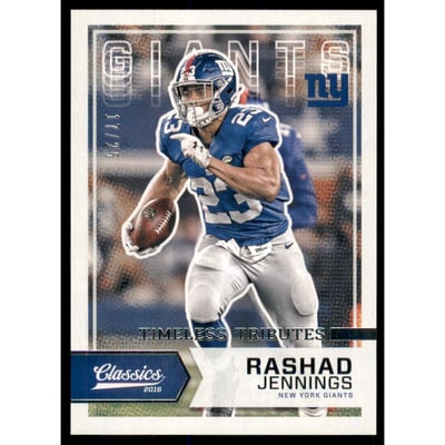 2016 Classics Timeless Tributes Silver #68 Rashad Jennings