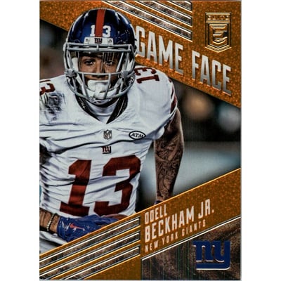 2016 Elite Game Face Orange #GFOB Odell Beckham Jr.
