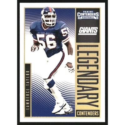 2016 Panini Contenders Legendary Contenders Holo #8 Lawrence Taylor