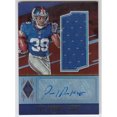 2016 Panini Phoenix Rookie Jumbo Patch Autographs #31 Paul Perkins/199