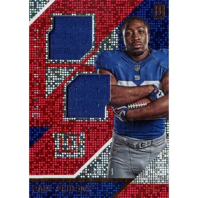 2016 Panini Unparalleled Rookie Jerseys Dual Prime #33 Paul Perkins