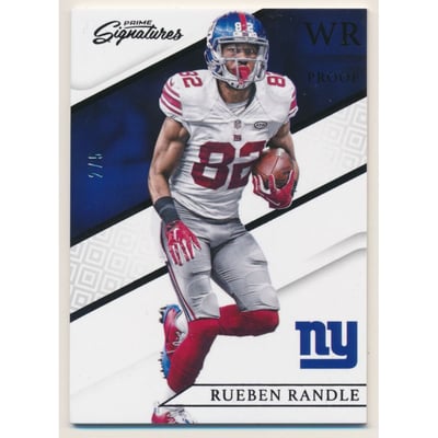 2016 Prime Signatures Prime Proof Black #80 Rueben Randle