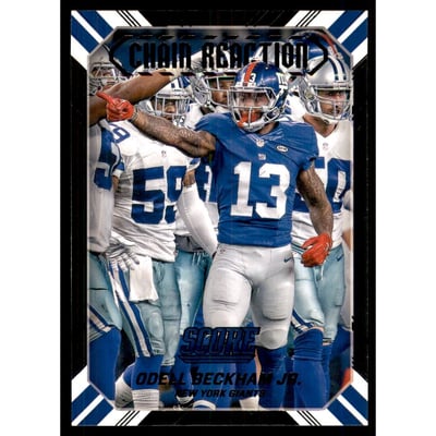 2016 Score Chain Reaction Black #4 Odell Beckham Jr.